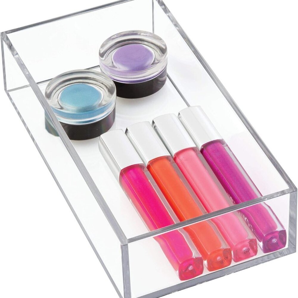 iDesign Clarity Plastic Drawer Organizer for Vanity, Countertop, Bathroom, Kitch